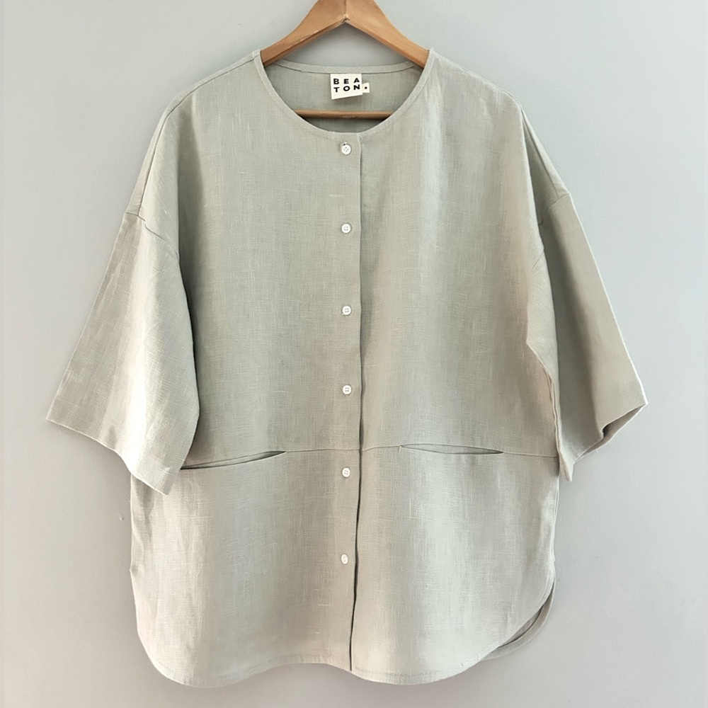 Medium Linen Button down blouse long sleeve Medium *only a Limited number made!*